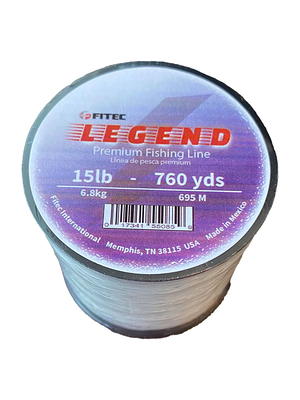 Legend 15 lb. Monofilament Premium Fishing Line, Clear, 760 Yard