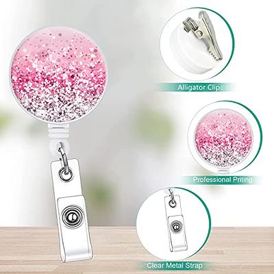 Retractable Badge Reel Cute Badge Holder with Alligator Clip Nurse