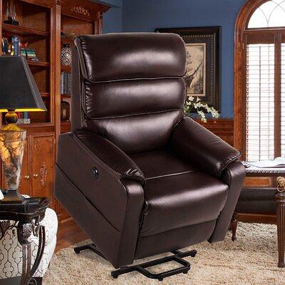 Latitude Run® Swivel Rocker Recliner Chair for Living Room with Cup Holders  Pillow