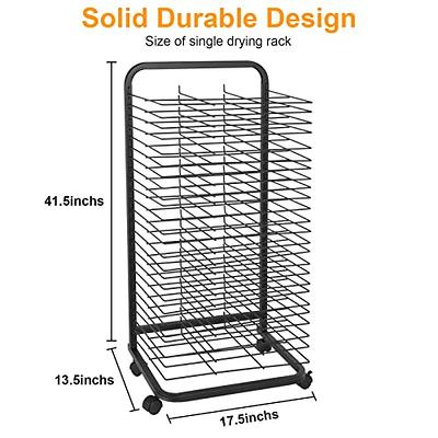 Art Drying Rack -20/25 Flexible Shelves, Mobile Paint Drying Rack