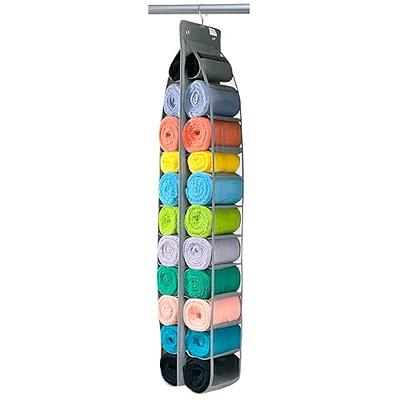 DHSFKBE Legging Organizer Storage - 2PCS T Shirt Organizer, Hanging Closet  Organizers and Storage with 26 Roll Independent Compartments for Yoga  Pants, Towel, Bathing Suit (Grey) - Yahoo Shopping