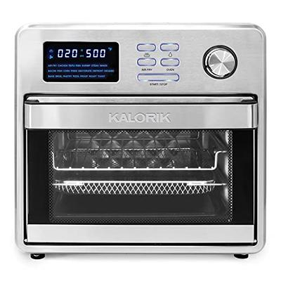 VAL CUCINA Infrared Heating Air Fryer Toaster Oven, Extra Large Countertop  Convection Oven 10-in-1 Combo, 6-Slice Toast, Enamel Baking Pan Easy Clean  with Recipe Book, Brushed Stainless Steel Finish for sale