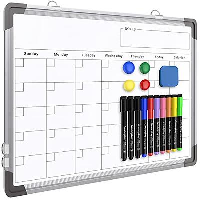 Small Dry Erase Whiteboard with Holder Double-Sided 16 X 12inch Portable  Magnetic Board, Dry Erase Board for Wall, Portable Whiteboard Suitable for