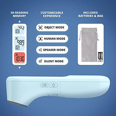 Easy@Home Digital Basal Thermometer with Blue Backlight LCD Display,  1/100th Degree High Precision and Memory Recall, NOT Bluetooth Enabled,  Upgraded