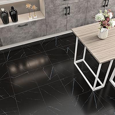 WESTICK 20 Square feet Marble Peel and Stick Floor Tile Living Room vinly  Peel and Stick