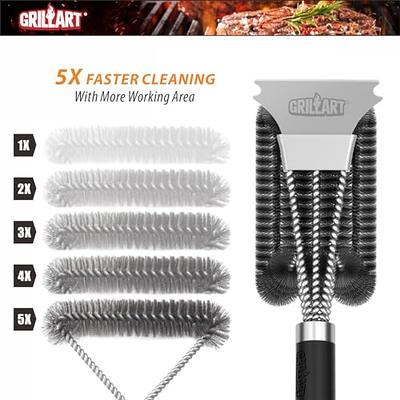 GRILLART Grill Brush & Scraper Wire BBQ Grill Brush For Outdoor