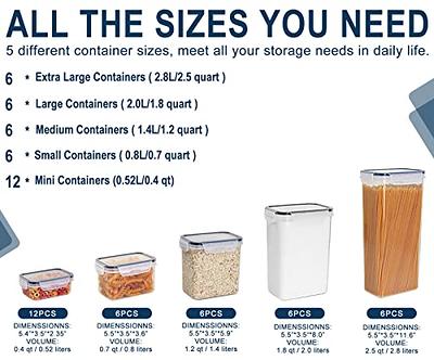 Airtight Food Storage Containers 36-Piece Set, Kitchen & Pantry  Organization, BPA Free Plastic Storage Containers with Lids, for Cereal,  Flour, Sugar, Baking Supplies, Labels & Measuring Cups - Yahoo Shopping