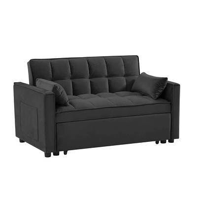 Costway Convertible Lazy Sofa Bed With 42-level Adjustable