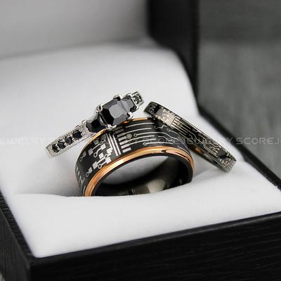 gamer wedding rings