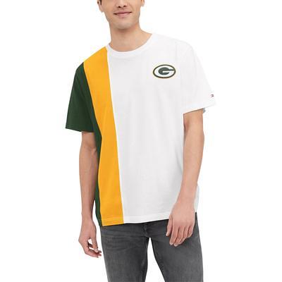 Men's NFL x Staple Black Green Bay Packers Throwback Vintage Wash T-Shirt Size: Medium