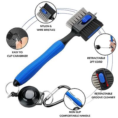 Golf Club Cleaning Brush With Carabiner