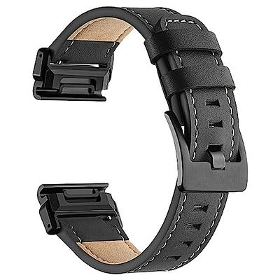 Garmin Pack Fenix 5X Plus Black Sapphire + Bracelet cuir QuickFit