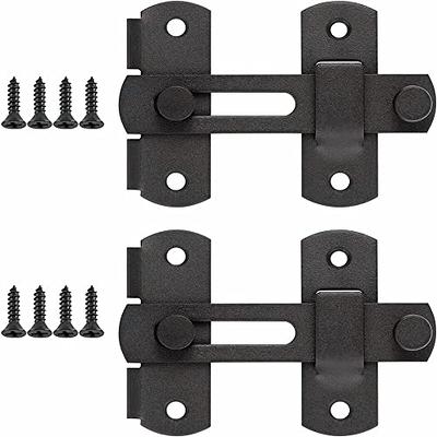 Sliding Barn Door Lock, 2 Pcs Stainless Steel Gate Latches, Flip Latch  Safety Door Bolt Latch Lock for Wine Cabinet, Bathroom, Outdoor, Garage,  Garden, Closet Door (S-Black-(2Pcs)) - Yahoo Shopping