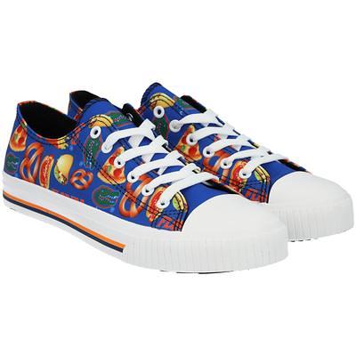 FOCO Cream Denver Broncos Low Top Canvas Shoes