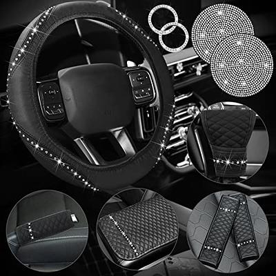 EKALA 32PCS Bling Car Accessories Set for Women Bling Steering