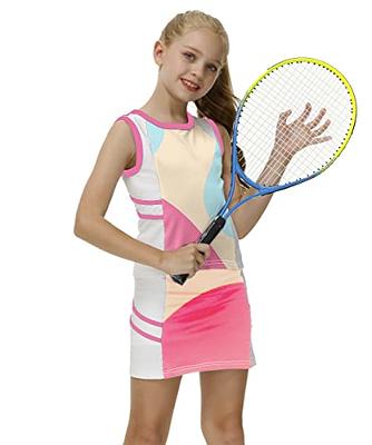 Kids Girls Sleeveless Tennis Sport Dress Cheerleading Dance Golf