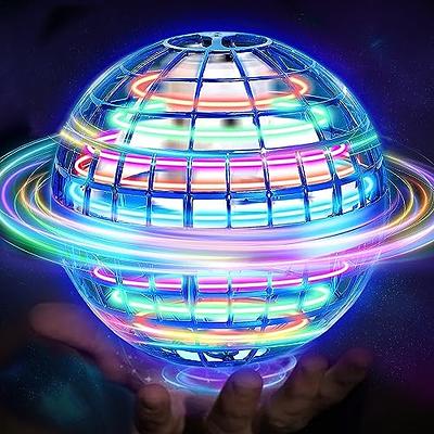 Flying Ball Toys, Mini Drone Flying Ball,360° Rotating Built-in RGB Light  Magic Hover Ball,Flying Spinner Flying Space Orb Toy for Kids Adults Indoor