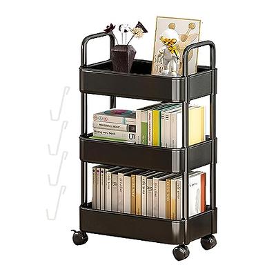  15 Drawer Rolling Storage Cart, Mobile Utility Cart with  Lockable Wheels, Drawers, Multipurpose Organizer Cart for Home, Office,  School, Black : Office Products