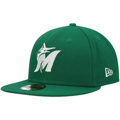 Men's New Era Navy/Gold Florida Marlins Primary Logo 59FIFTY Fitted Hat