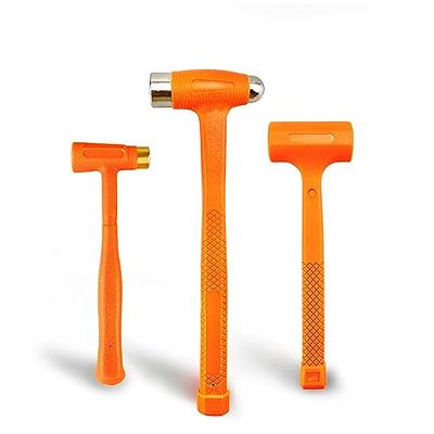 5 Piece Heavy Duty Hammer Set - Includes 32oz Rubber Mallet, 3lb