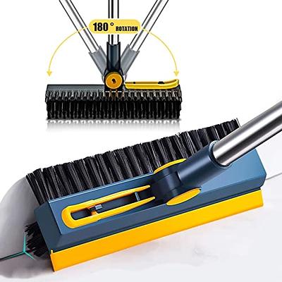 DALIPER Grout Brush for Tile Floors, Swivel Shower Broom Scrubber with 50  Inches Long Handle for Cleaning Bathroom Gaps Baseboard Corner Nooks