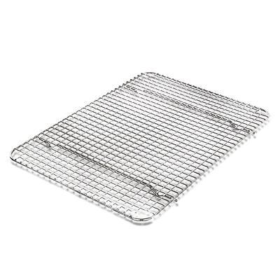 Baker's Mark 16 7/16 x 24 1/2 Stainless Steel Footed Wire Icing Rack / Cooling  Rack for Full Size Sheet Pan