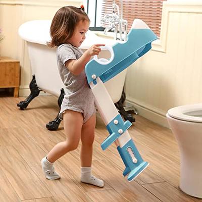 Clearance! Potty Training Toilet Seat with Step Stool Ladder for Kids and  Baby Adjustable Toddler Toilet Training Seat