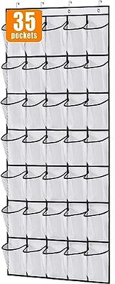 MISSLO 24 Fabric Pockets Shoe Organizer Over the Door Large