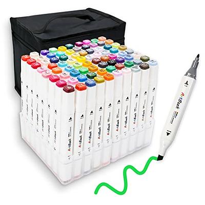 ArtBeek 80 Colors Alcohol Markers Set, Illustration Permanent