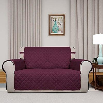 High Elasticity slipcovers,Anti-Slipping Couch Cover Non Slip Quilted Sofa  Furniture Protectors for pet Dog Sectional Sofa Throw pad Sofa Furniture