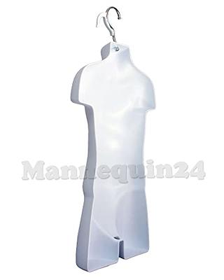 Only Hangers Women's Torso Female Plastic Hanging Mannequin Body Form White  - Sold in Sets of 1, 2 , 3, and 4 (1)