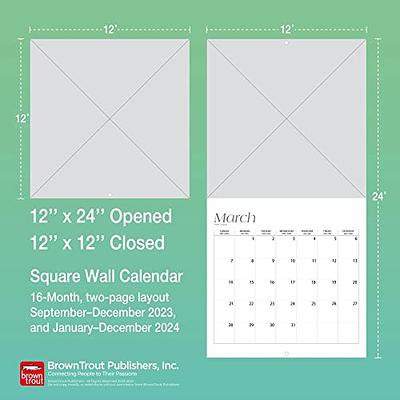 Paradise  2024 12 x 24 Inch Monthly Square Wall Calendar