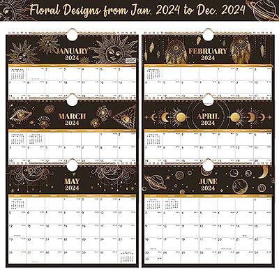 2024 Calendar - 2024 Wall Calendar, January 2024 - December 2024