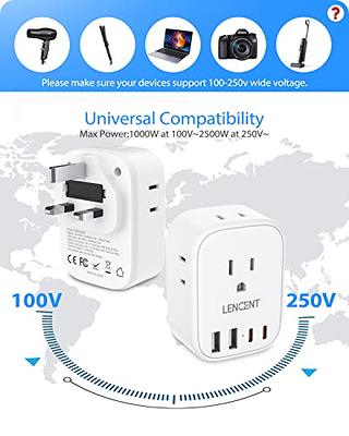 US to LONDON in UK/UNITED KINGDOM Travel Adapter Plug Universal EU/EUROPE  Type G