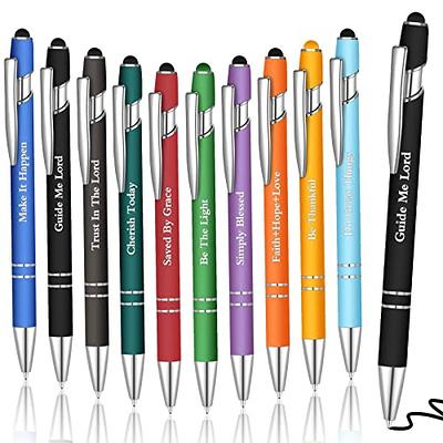 Qeeenar 50 Pcs Bible Verse Ballpoint Pens Christian Pens