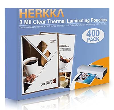 Clear Self-Adhesive Laminating Sheets, 3 mil, 9 x 12, Matte Clear