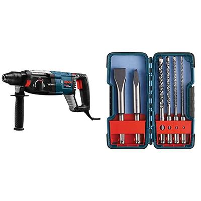 BOSCH HCK005 5-Piece Assorted Set SDS-Plus Bulldog Rotary Hammer Bits Ideal  for Applications in Masonry, Brick, Block, Concrete