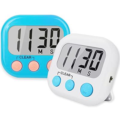 Digital Kitchen Timers, Visual timers Large LED Display Magnetic Countdown  Countup Timer for Classroom Cooking Fitness Baking Studying Teaching, Easy