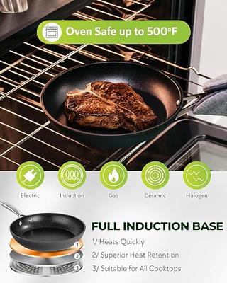 Granitestone Heavy Duty Cast Iron 2-in-1 Cooker, Black