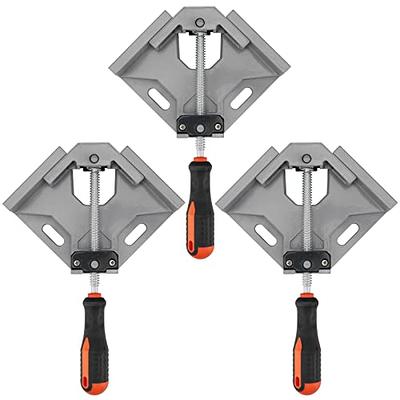 HOZEON 3 Pack Right Angle Clamp, 90 Degree Corner Clamp, Single Handle Wood  Clamps with Adjustable Swing Jaw, Right Angle Clip Clamp for DIY  Woodworking, Drilling, Welding, Silver Gray - Yahoo Shopping