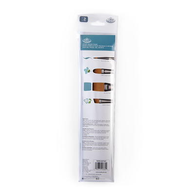 Royal & Langnickel - ZEN 43 Series 5pc Multi Media Artist Paint Brush Pack  - Flat Variety 