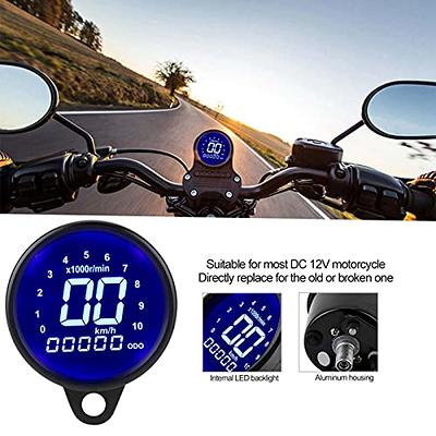 Universal-Tachometer Motorrad Digitaler Geschwindigkeitsmesser LED