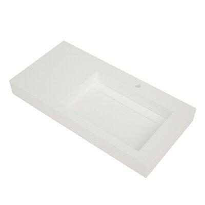 Seachrome Naugahyde White Cushion Solid Surface Wall Mount