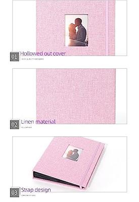 Pssoss Photo Album 8x10 with Writing Space Linen Cover 8x10 Photo