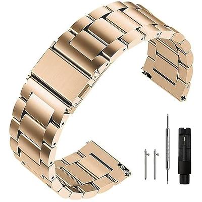 Niziruoup Stainless Steel Watch Band 16mm 18mm 19mm 21mm 20mm 22mm 24mm Universal Metal Watch Strap Smartwatch Replacement Band Men Women Fit Most
