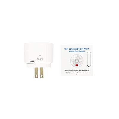 Smarter Living– Smart WiFi Gas Detector (Natural Gas, Propane, and Other  Flammable Gases), Loud 70dB Alarm, Phone Notifications, No Hub Required