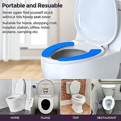 Tacrasz Toilet Seat Cover Reusable Silicone Portable Travel Toilet Seat  Covers for Adults and Kids Personal Hygiene Needs in Public Restrooms Such  as Hotel, Airplane, Restaurant, Office (Blue) - Yahoo Shopping