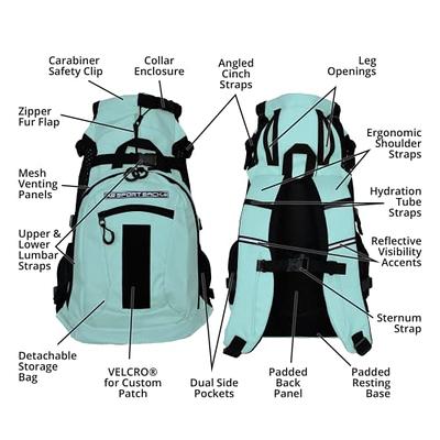 K9 Sport Sack Kolossus Black Big Dog Carrier & Backpacking Pack, X-Large