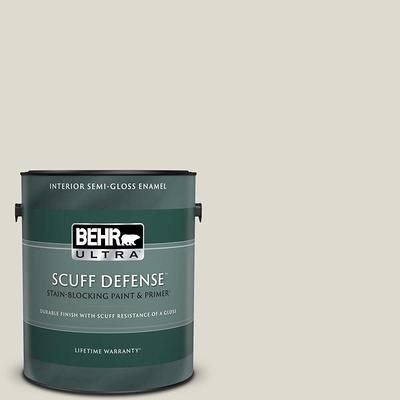 BEHR PREMIUM 1 qt. #OR-W15 Sleek White Semi-Gloss Enamel Interior/Exterior  Cabinet, Door & Trim Paint - Yahoo Shopping