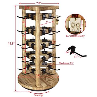 Ikee Design® Wood Rotating Jewelry Storage Display